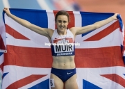 Laura Muir sets new british record in Birmingham 18th Feb 2017