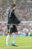 Manchester, England.10th June,2018.John Bishopduring the Soccer Aid charity football match between an England X1 and a World X1. Each team of A-list celebrities and Sporting legends are fundraising for UNICEF.© Andy Gutteridge/ Image and Events/ Alamy Live News