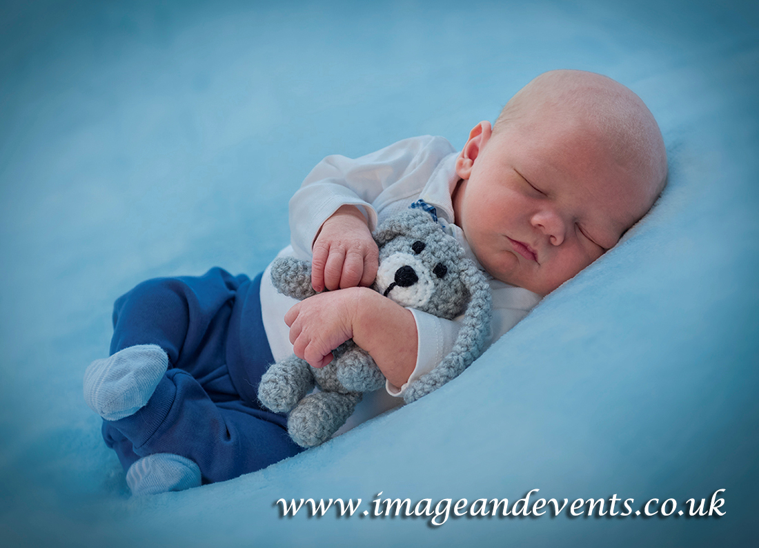 Newborn baby fine art image from Peterborough studio photographer